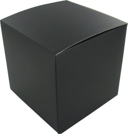 Geschenkdoos - karton - 12x12x12cm - zwart - 25 stuks