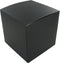 Geschenkdoos - karton - 12x12x12cm - zwart - 25 stuks