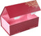 Geschenkdoos | karton | 19x12x7cm | opvouwbaar | roze/rood/goud | 10 stuks