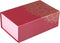 Geschenkdoos | karton | 19x12x7cm | opvouwbaar | roze/rood/goud | 10 stuks