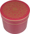 Geschenkdoos | karton | 20cm | Ø25cm | roze/rood/goud | 1 stuks