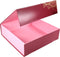 Geschenkdoos | karton | 30x30x9cm | opvouwbaar | roze/rood/goud | 10 stuks