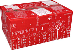 Geschenkdoos | Sint | golfkarton | 310x200x140mm | Sinterklaas | rood/wit | 15 stuks