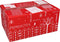 Geschenkdoos | Sint | golfkarton | 310x200x140mm | Sinterklaas | rood/wit | 15 stuks