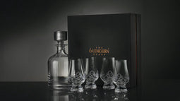 Geschenkset Karaf Iona en 4 Cut Whiskyglazen - Geschenkverpakking - Loodkristal - Glencairn Crystal Scotland