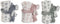 Geschenkset voor baby's Home ESPRIT Blauw Groen Roze Polyester (3 Stuks)