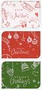 Geschenktas Kerst Deco 16cm, 24st.