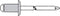 Gesipa 1433485 Standaard blindklinknagel - Platbolkop - Open - AL/ST - 4,0 x 6mm (500st)