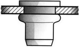 Gesipa 1433707 Blindklinkmoer (Ø x l) 11 mm x 17 mm M8 Staal 100 stuk(s)