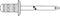 Gesipa 1433887 Blindklinknagel (Ø x l) 4 mm x 10 mm RVS Aluminium 500 stuk(s)