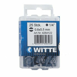 Set van tips WITTE Plat - 15 Onderdelen - Inclusief opbergdoos (15 stuks)