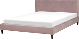 FITOU - Tweepersoonsbed - Roze - 180 x 200 cm - Fluweel