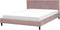 FITOU - Tweepersoonsbed - Roze - 180 x 200 cm - Fluweel