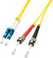Lindy 47461 - Glasvezel Aansluitkabel - LC/ST - 2m Geel Multi-color