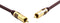 Oehlbach NF SUBWOOFER CABLE - Subwooferkabel - 300cm - 24-karaats vergulde contacten - Bordeaux Rood