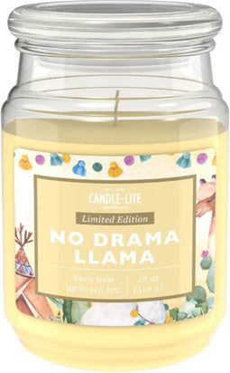 Geurkaars Candle Lite - NO DRAMA Llama - 110 branduren - Luxe geurkaars - Sojawas - geurkaarsen geschenkset - geurkaarsen rituals - Geurstokjes