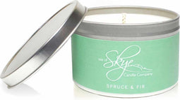 Geurkaars Den en Spar Blikje - 30 uur - Sojawas - Isle of Skye Candle