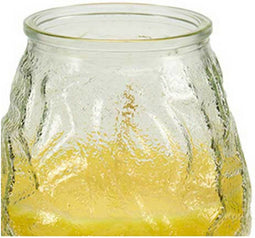 Geurkaars Geel Transparant Citronella 9 x 9,5 x 9 cm (6 Stuks)