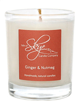 Geurkaars Gember en Nootmuskaat Mini - 20 uur - Sojawas - Isle of Skye Candle