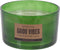 Geurkaars in glas eucalyptus mint met tekst Good Vibes