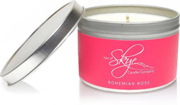 Geurkaars Roos Blikje - 30 uur - Sojawas - Isle of Skye Candle