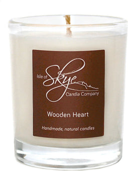 Geurkaars Wooden Heart Mini - 20 uur - Sojawas - Isle of Skye Candle