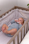Geuther Co-Sleeper, Aanschuifbed, Wieg - Met Wielen - 45x90 cm - Babybedje tot 9 kg - Massief beukenhout - Taupe