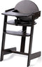 Geuther Filou Houten Kinderstoel, Kinderzetel - Baby Eetstoel voor aan Tafel - Kinderstoeltje voor peuter - 3-punts gordels - Hoge babystoel - Zwart