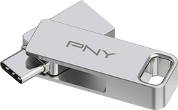 PNY Duo Link - USB 3.2 Type-C - 128GB 200MB/s Zilver