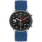Gevlochten nylon bandje voor de Amazfit GTR - Donkerblauw