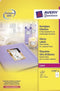 Etiket hoogglans Avery 139x9 - 1 mm - wit doos 40 vel 4 etik/vel permanent