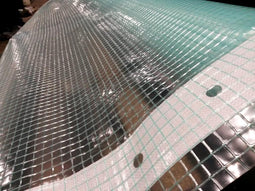 Gewapend groen plastic folie 2m breed prijs is per strekkende meter