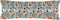 Gewatteerd beddengoed met ritssluiting HappyFriday Mr Fox Nanny Multicolour 105 x 200 cm