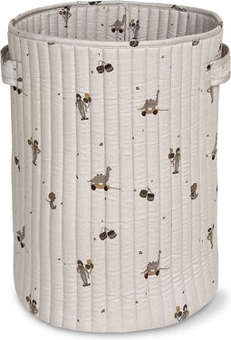 Gewatterde opbergzak- opbergmand groot- speelgoedmand kind- circus-dino-kinderkamer