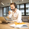Bluetooth Hoofdtelefoon met Ruisonderdrukking- Handsfree draadloos- 32 uur gesprekstijd