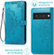 iMoshion Hoesje Geschikt voor Google Pixel 6 Pro Hoesje Met Pasjeshouder - iMoshion Mandala Bookcase - Turquoise