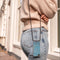 iMoshion iPhone 11 - Hoesje met Koord - Verstelbaar Koord - Blauw Meerkleurig Goud