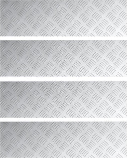 vidaXL - Aluminium - Antislipplaatjes - 4 - stuks - 70x20 - cm