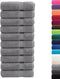 vidaXL - Handdoeken - SOLUND - 10 - st - 600 - g/m² - 50x100 - cm - grijs