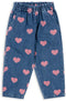 Konges Slojd Magot Frill Pants Aop Gots Jeans Meisjes - Broek - Blauw - Maat 122/128
