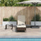 vidaXL - Ligbed - met - Kussen - Bruin - Poly - Rattan