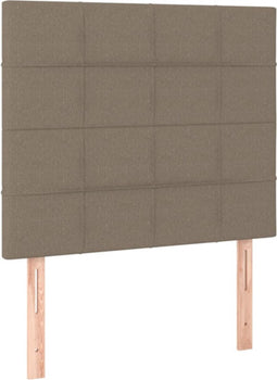 vidaXL - Hoofdborden - 2 - st - 80x5x78/88 - cm - stof - taupe