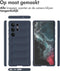 iMoshion Hoesje Geschikt voor Samsung Galaxy S23 Ultra Hoesje Siliconen - iMoshion EasyGrip Backcover - Donkerblauw