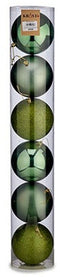 Set kerstballen Groen Plastic Ø 12 cm (6 Stuks)