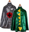 Great Pretenders Verkleedkledij Draak/Ridder - Omkeerbare cape - 110-116cm - 5-6 jaar - Multi
