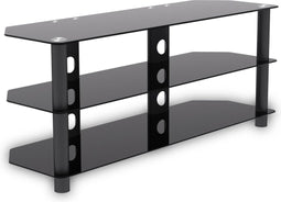 TV kast meubel - TV dressoir - audio meubel - 120 cm breed - zwart