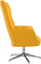 vidaXL Relaxstoel fluweel mosterdgeel