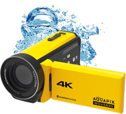 Aquapix WDV5630 - Waterdichte Camcorder - 4K video 56 MP foto's - Geel