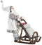 Kerstversiering DKD Home Decor Kerstman Grijs Hout Polyester (42 x 22 x 48 cm)