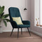vidaXL Relaxstoel fluweel blauw